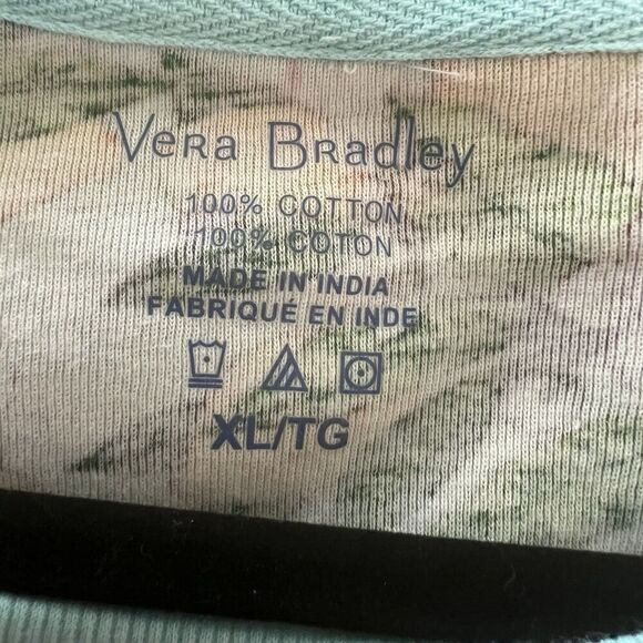 Vera Bradley Women’s Pyjama Top XL Lemon Grove Lounge - Picture 3 of 4